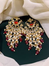 Ruby hand Bali Kundan - KE0054